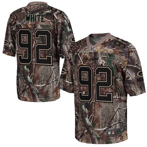 Men's Limited Reggie White Nike Jersey Camo - #92 Realtree NFL Green Bay Packers
